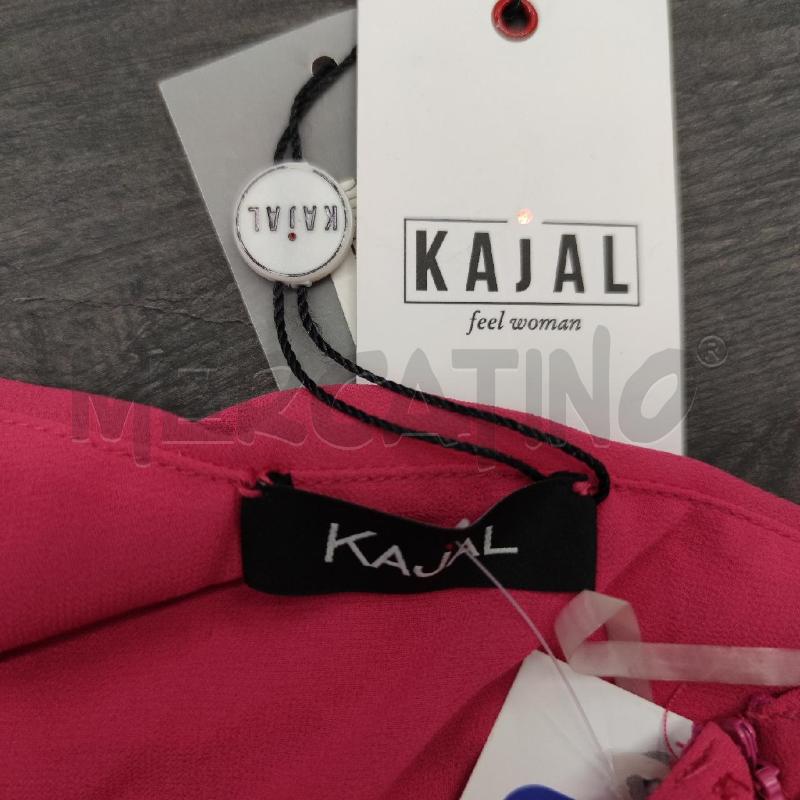 VESTITO DONNA FUCSIA KAJAL LUNGO MONOSPALLA  | Mercatino dell'Usato Settimo torinese 3