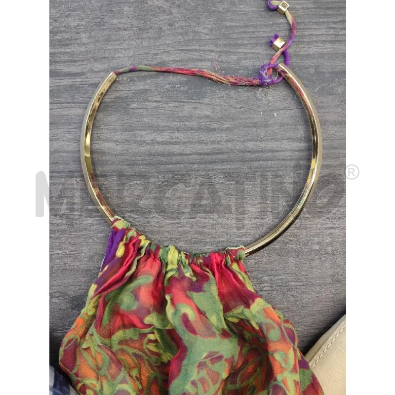 VESTITO DONNA GAI MATTIOLO VIOLA FIORI  | Mercatino dell'Usato Settimo torinese 4