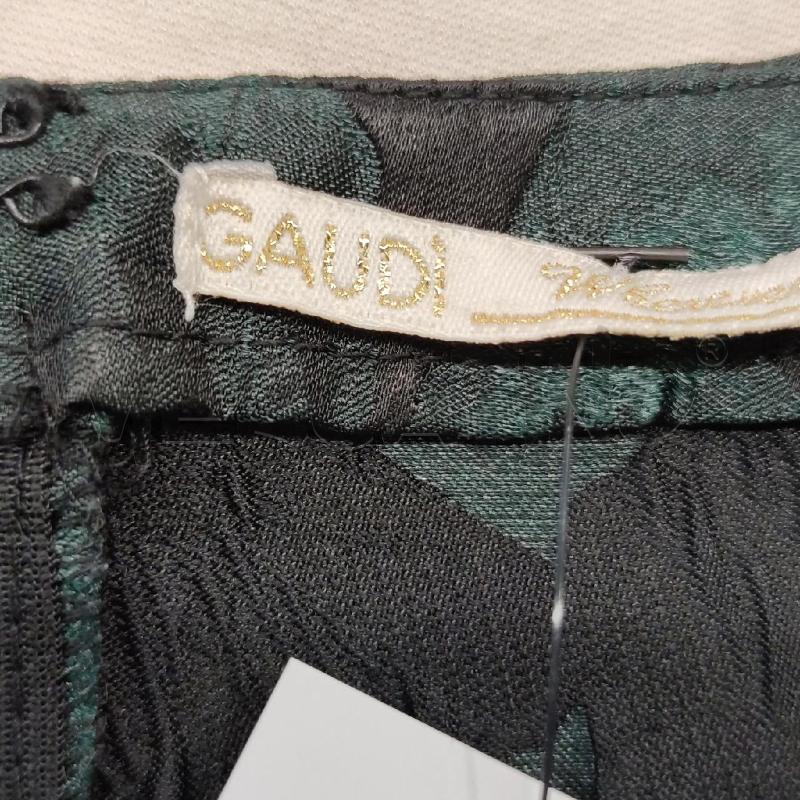 VESTITO DONNA GAUDI' NERO FIORI VERDI M/M | Mercatino dell'Usato Settimo torinese 4