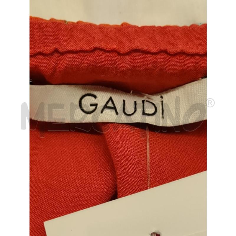 VESTITO DONNA GAUDI' ROSSO PAISLEY BLU | Mercatino dell'Usato Settimo torinese 4