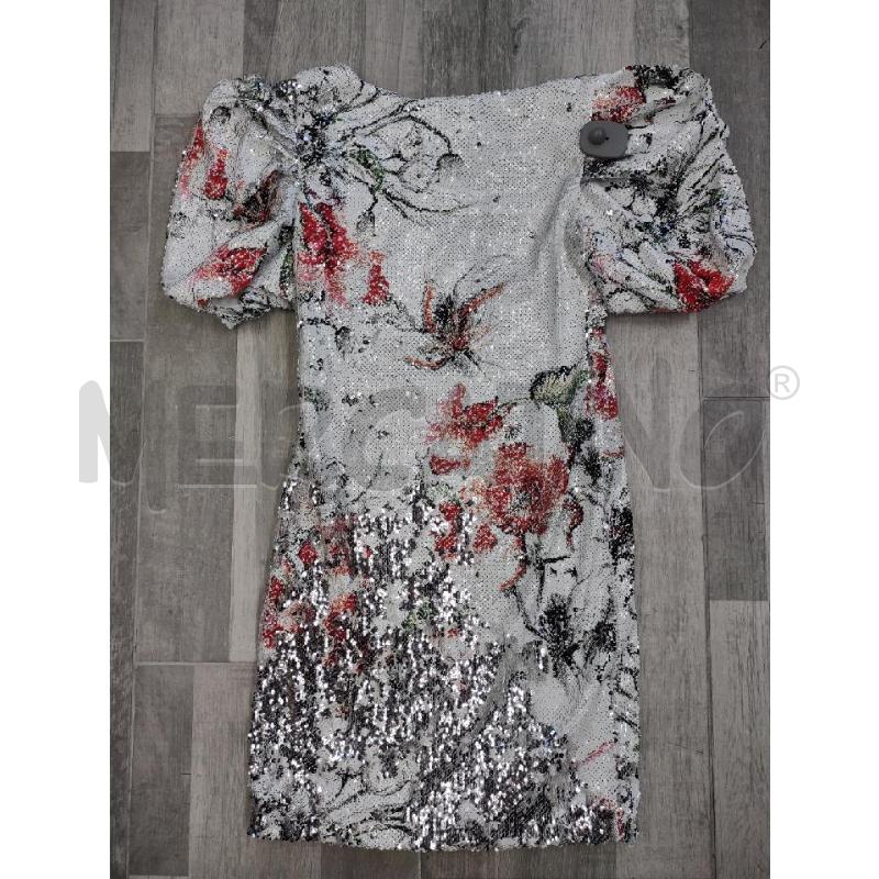 VESTITO DONNA GIULIA N COUTURE PAILLETTES BIANCO FIORI | Mercatino dell'Usato Settimo torinese 2