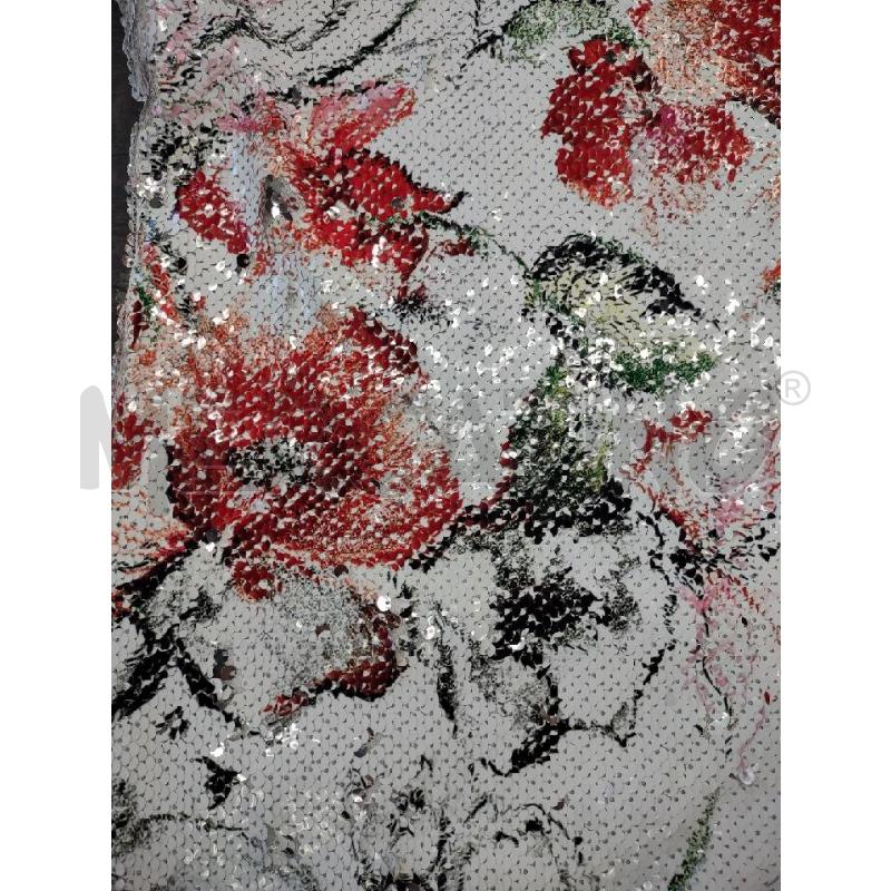 VESTITO DONNA GIULIA N COUTURE PAILLETTES BIANCO FIORI | Mercatino dell'Usato Settimo torinese 3