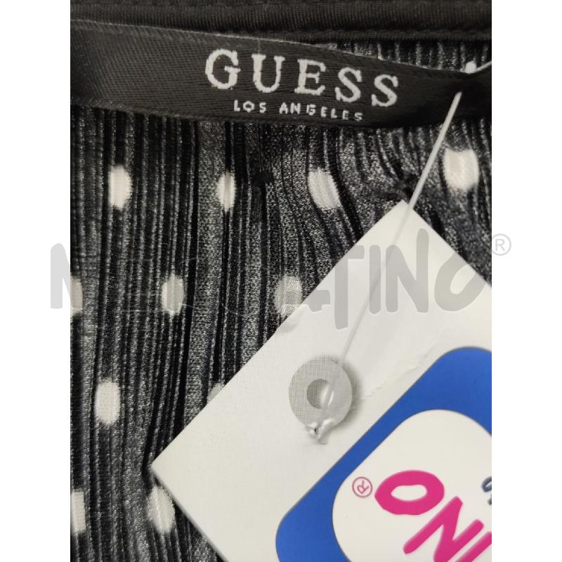 VESTITO DONNA GUESS NERO PLISSE' POIS  | Mercatino dell'Usato Settimo torinese 3