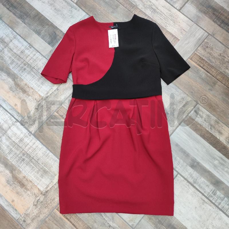 VESTITO DONNA HANITA NERO ROSSO  | Mercatino dell'Usato Settimo torinese 1