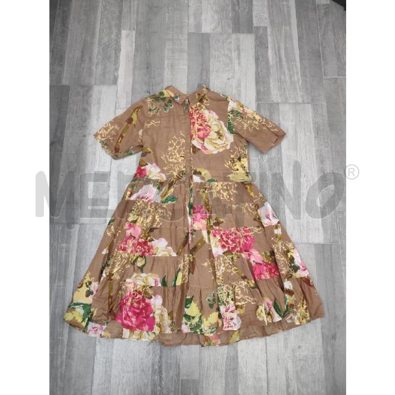 VESTITO DONNA ICONIQUE STAMPA FIORI PARTI ORO | Mercatino dell'Usato Settimo torinese 1
