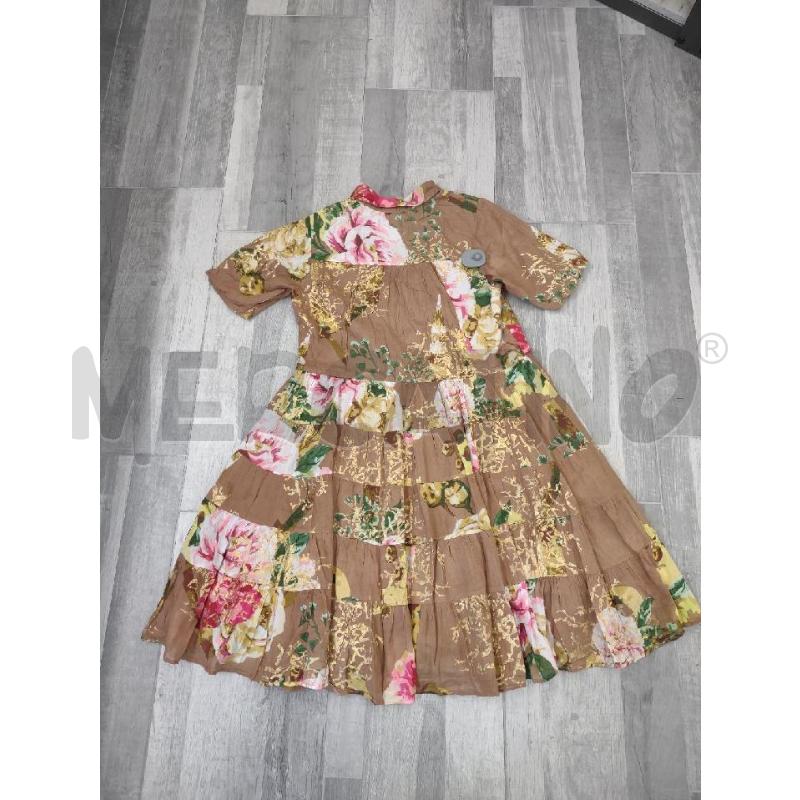 VESTITO DONNA ICONIQUE STAMPA FIORI PARTI ORO | Mercatino dell'Usato Settimo torinese 2