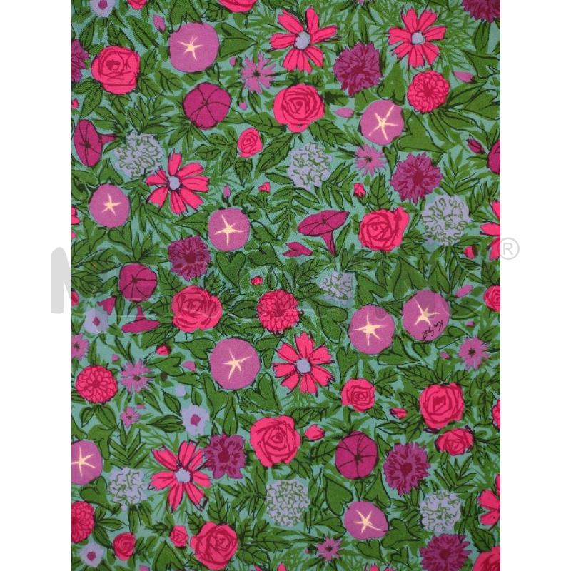 VESTITO DONNA KEN SCOTT VESTITO AZZURRO VERDE FIORI FUCSIA | Mercatino dell'Usato Settimo torinese 3