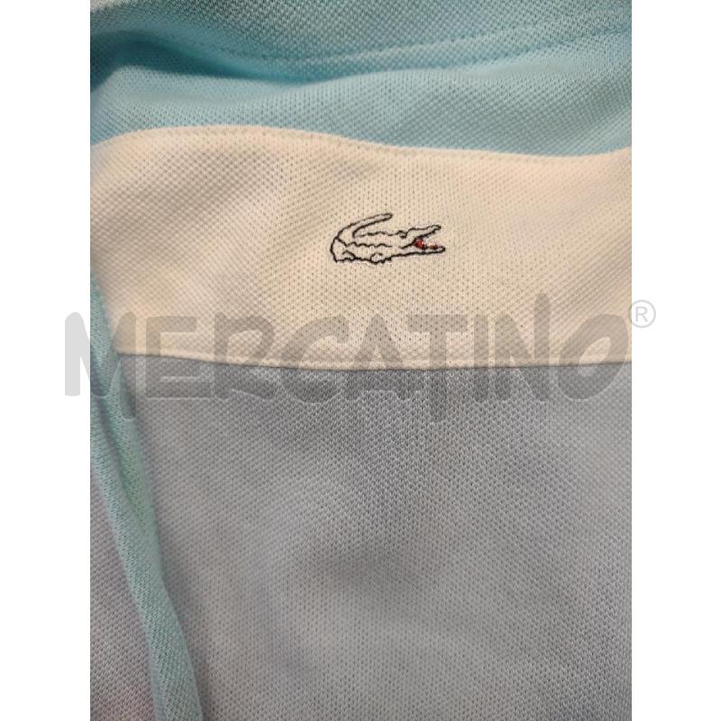 VESTITO DONNA LACOSTE AZZURRO BANDA BIANCA  | Mercatino dell'Usato Settimo torinese 3