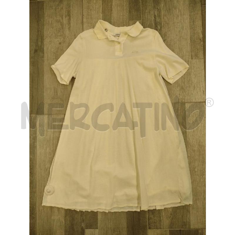 VESTITO DONNA LACOSTE POLO BIANCO  | Mercatino dell'Usato Settimo torinese 1
