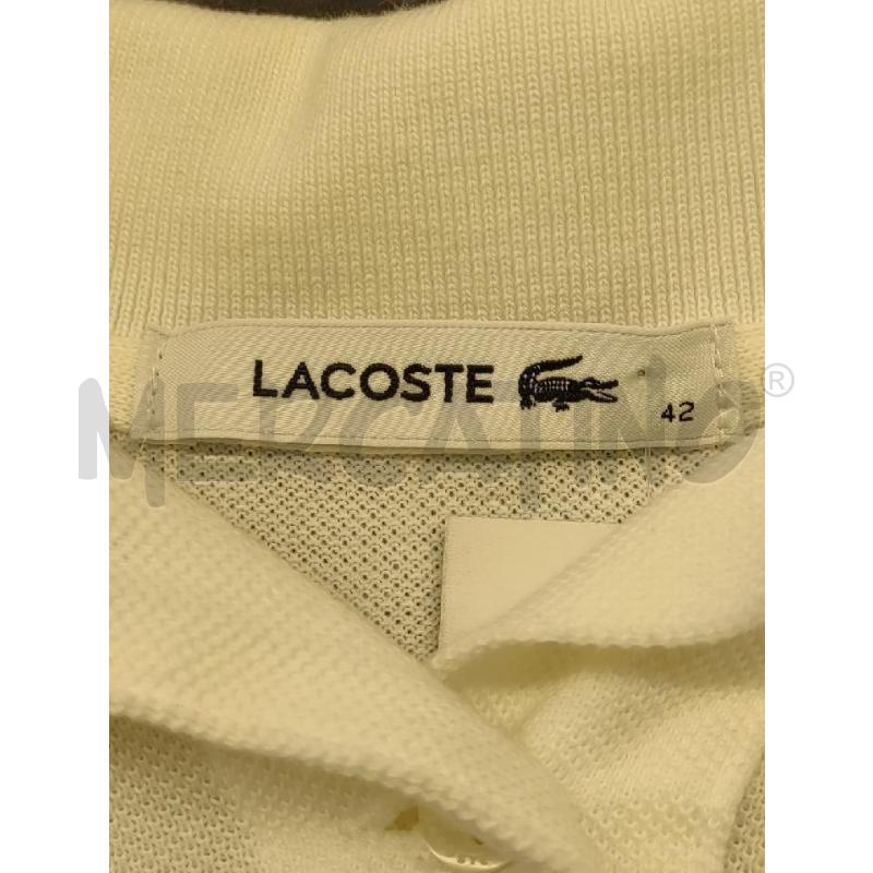 VESTITO DONNA LACOSTE POLO BIANCO  | Mercatino dell'Usato Settimo torinese 4