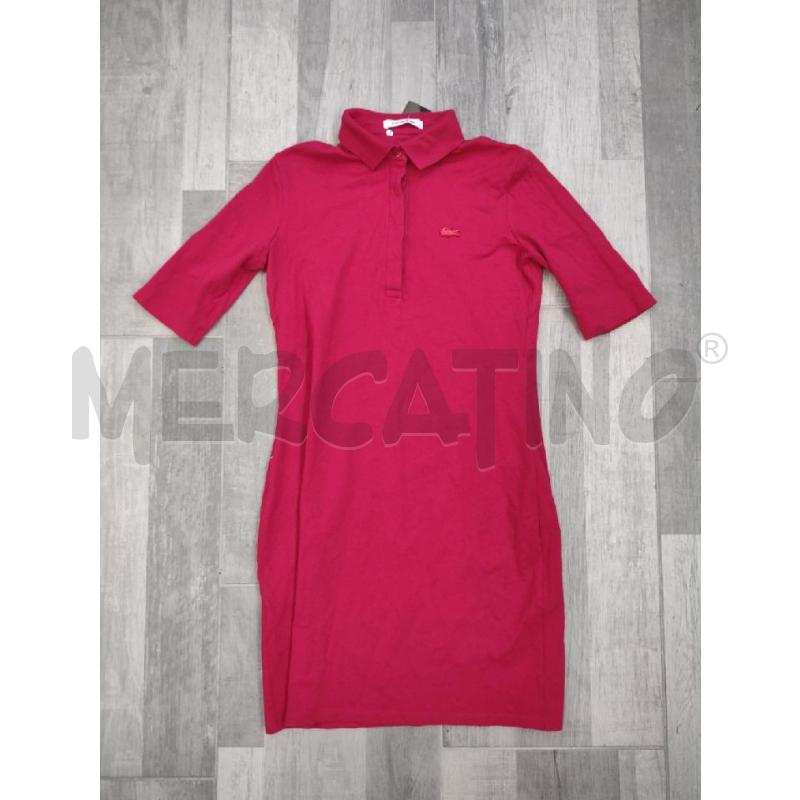 VESTITO DONNA LACOSTE ROSSO POLO  | Mercatino dell'Usato Settimo torinese 1