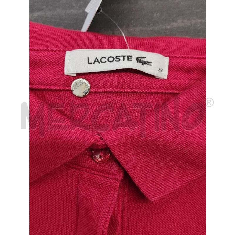 VESTITO DONNA LACOSTE ROSSO POLO  | Mercatino dell'Usato Settimo torinese 4