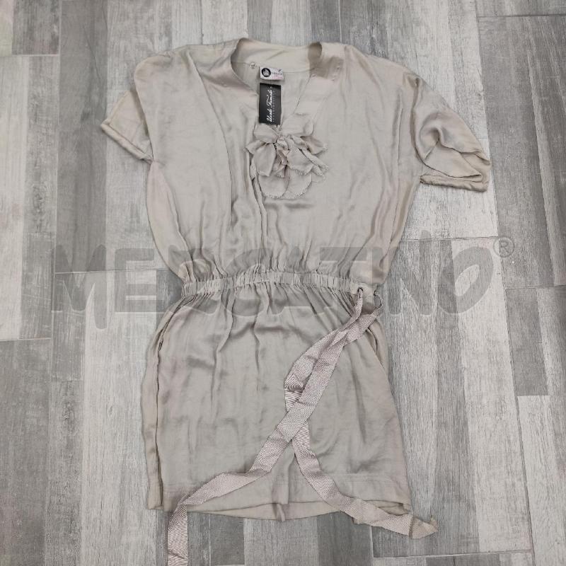 VESTITO DONNA LANVIN RASO M/M FIORE TORTORA | Mercatino dell'Usato Settimo torinese 1