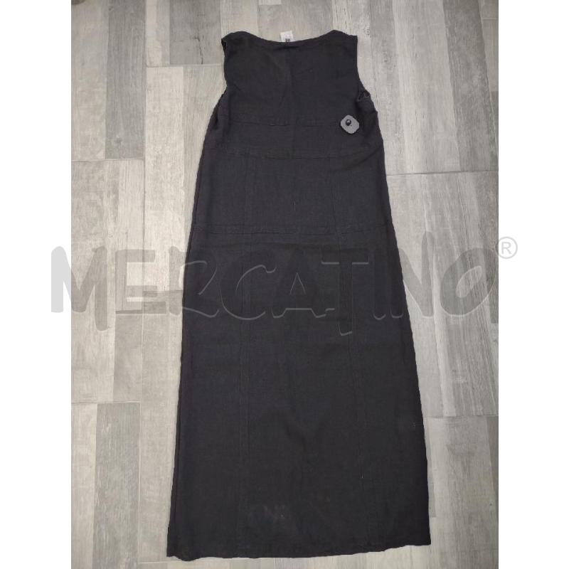 VESTITO DONNA LES COPAINS NERO LUNGO LINO  | Mercatino dell'Usato Settimo torinese 2