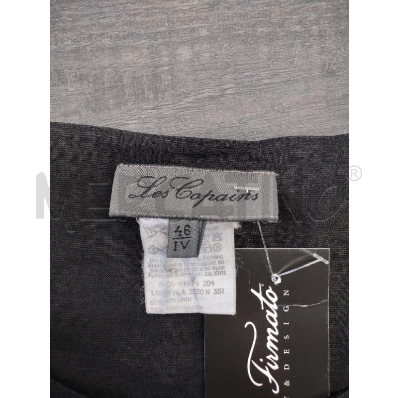 VESTITO DONNA LES COPAINS NERO LUNGO LINO  | Mercatino dell'Usato Settimo torinese 4