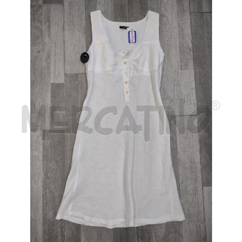 VESTITO DONNA LINO BIANCO SAHZA'  | Mercatino dell'Usato Settimo torinese 1