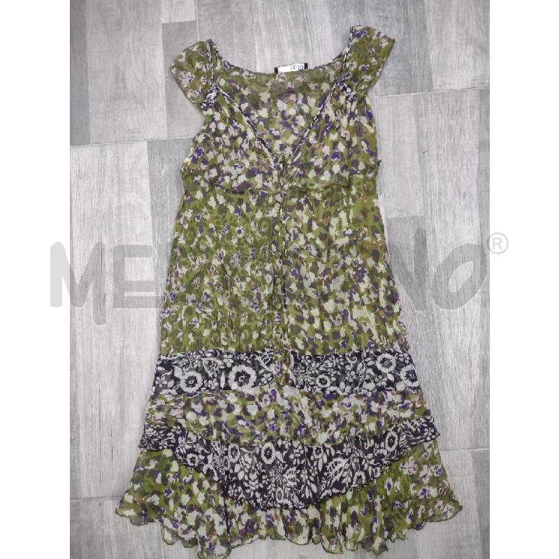 VESTITO DONNA LIU JO SETA VERDE FANT  | Mercatino dell'Usato Settimo torinese 1