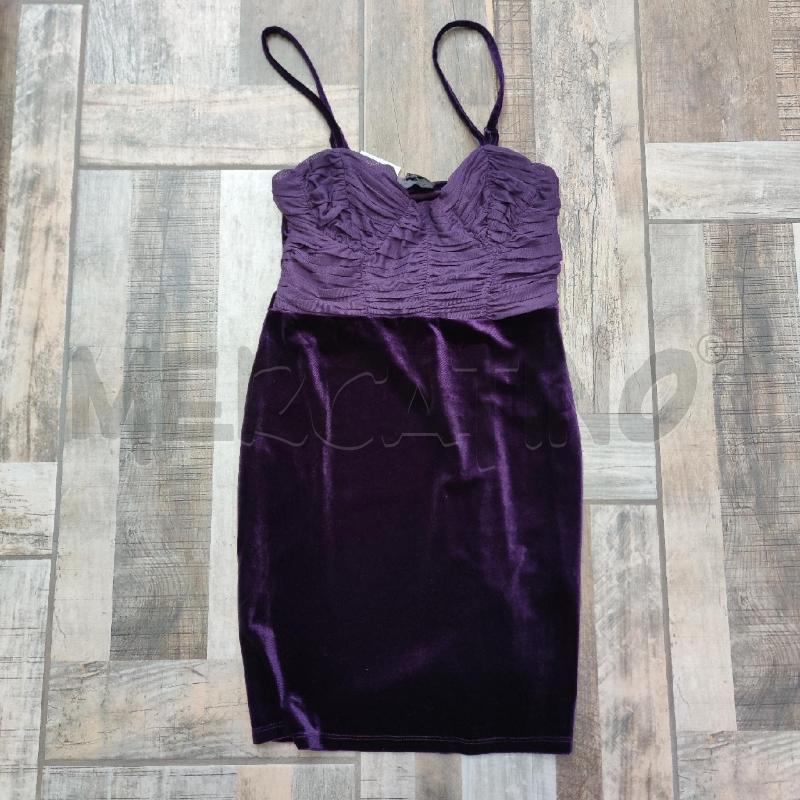 VESTITO DONNA LUXE VIOLA VELL TOP ARRICCIATO | Mercatino dell'Usato Settimo torinese 1
