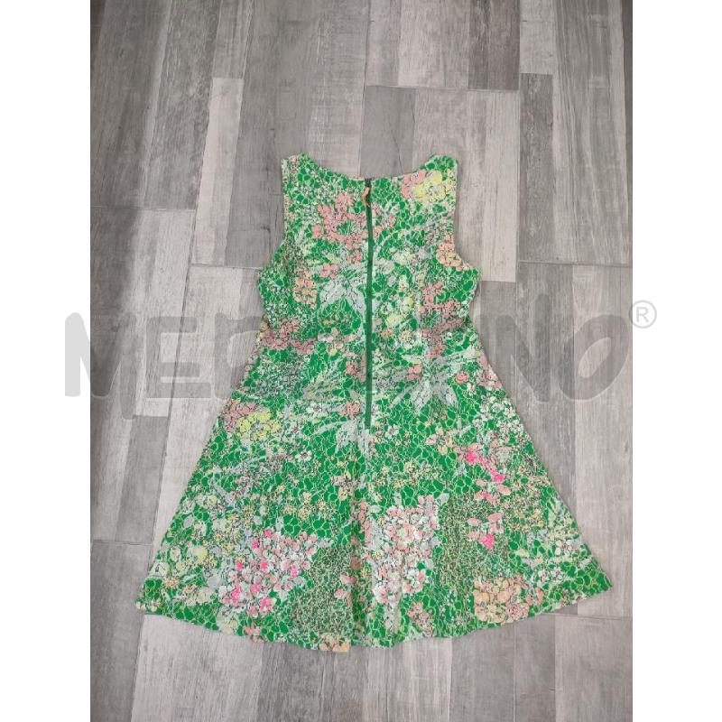 VESTITO DONNA MAEVE VERDE PIZZO PAILLETTES FUCSIA | Mercatino dell'Usato Settimo torinese 2