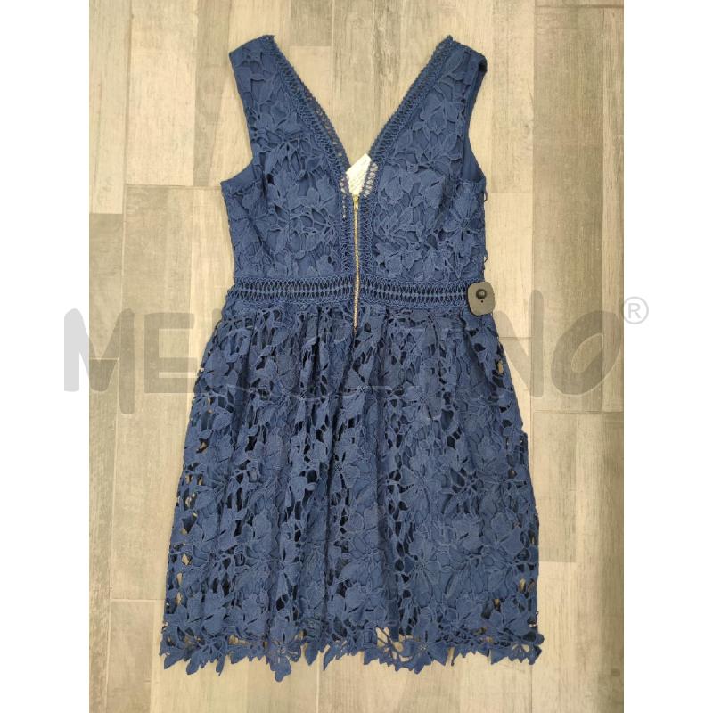 VESTITO DONNA MALINA BLU RICMAATO ZIP DORATA | Mercatino dell'Usato Settimo torinese 2