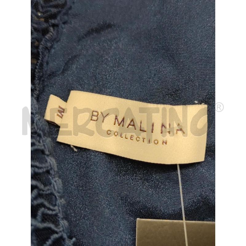 VESTITO DONNA MALINA BLU RICMAATO ZIP DORATA | Mercatino dell'Usato Settimo torinese 3