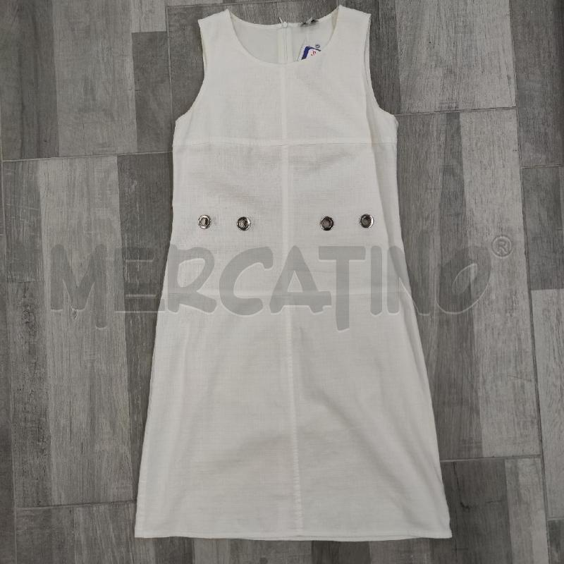 VESTITO DONNA MARELLA BIANCO CERCHI ARGENTATI | Mercatino dell'Usato Settimo torinese 1