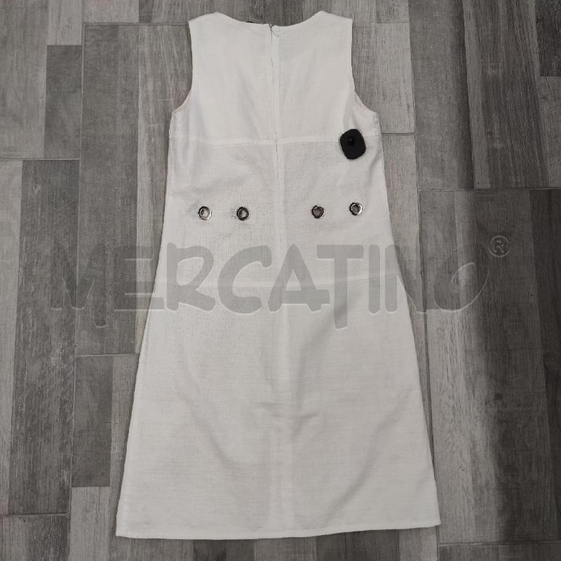 VESTITO DONNA MARELLA BIANCO CERCHI ARGENTATI | Mercatino dell'Usato Settimo torinese 2