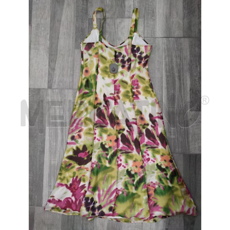 VESTITO DONNA MARELLA MISTO SETA FANT VERDE ACIDO FUCSIA | Mercatino dell'Usato Settimo torinese 2