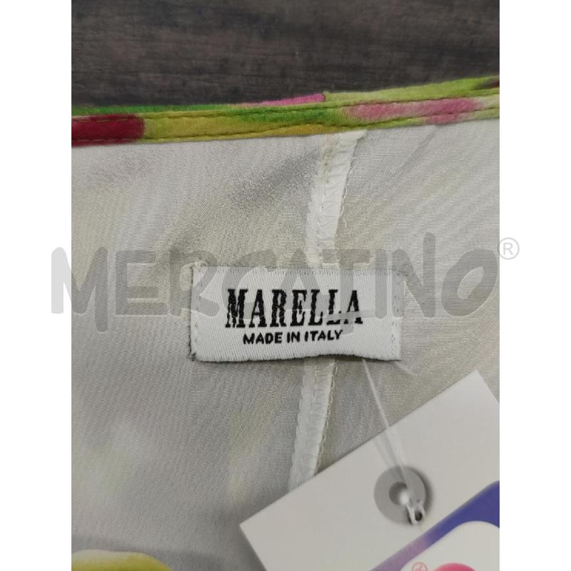VESTITO DONNA MARELLA MISTO SETA FANT VERDE ACIDO FUCSIA | Mercatino dell'Usato Settimo torinese 3