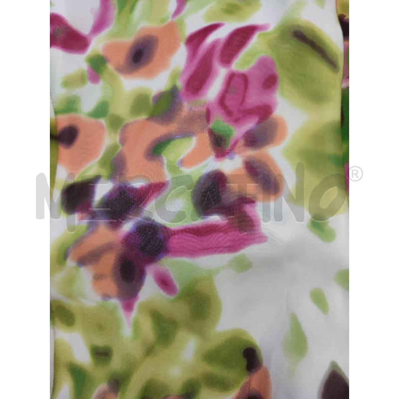 VESTITO DONNA MARELLA MISTO SETA FANT VERDE ACIDO FUCSIA | Mercatino dell'Usato Settimo torinese 4