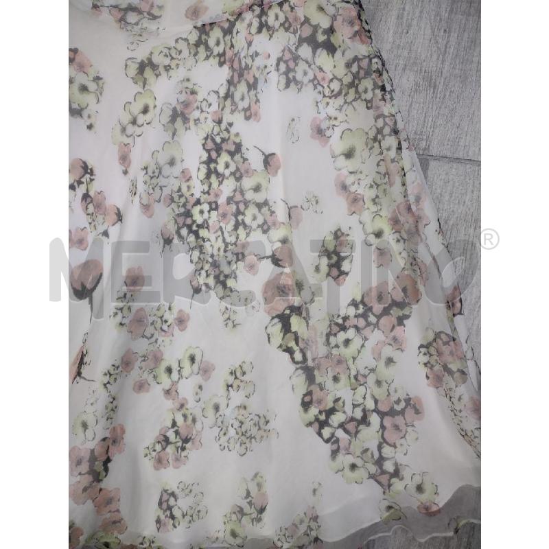 VESTITO DONNA MAXMARA BIANCO FIORI ROSA GIALLINI | Mercatino dell'Usato Settimo torinese 3