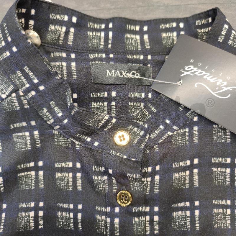 VESTITO DONNA MAX&CO BLU PLISSE' QUADRETT | Mercatino dell'Usato Settimo torinese 3