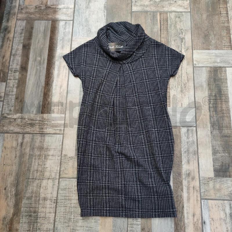 VESTITO DONNA MAX&CO GRIGIO PIED DE POULE BLU | Mercatino dell'Usato Settimo torinese 1