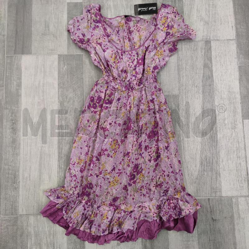 VESTITO DONNA MAX&CO SETA LILLA FIORELLINI | Mercatino dell'Usato Settimo torinese 1