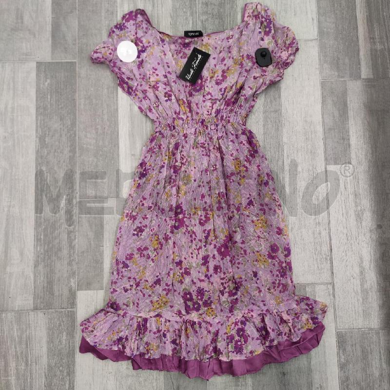 VESTITO DONNA MAX&CO SETA LILLA FIORELLINI | Mercatino dell'Usato Settimo torinese 2