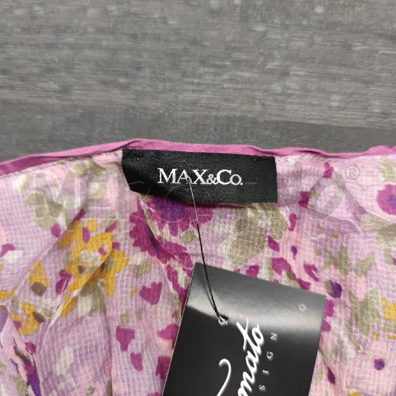 VESTITO DONNA MAX&CO SETA LILLA FIORELLINI | Mercatino dell'Usato Settimo torinese 3
