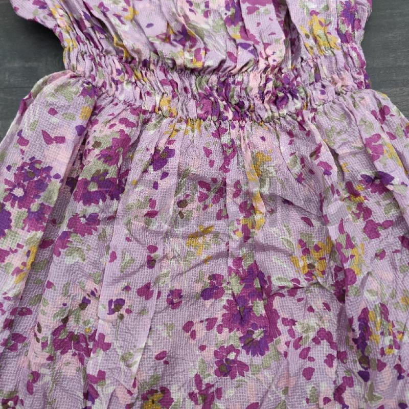 VESTITO DONNA MAX&CO SETA LILLA FIORELLINI | Mercatino dell'Usato Settimo torinese 4