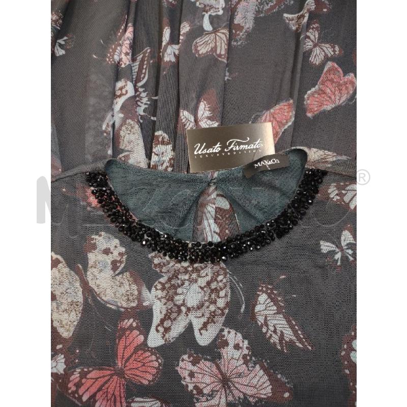 VESTITO DONNA MAX&CO VERDE SCURO FARFALLE | Mercatino dell'Usato Settimo torinese 3