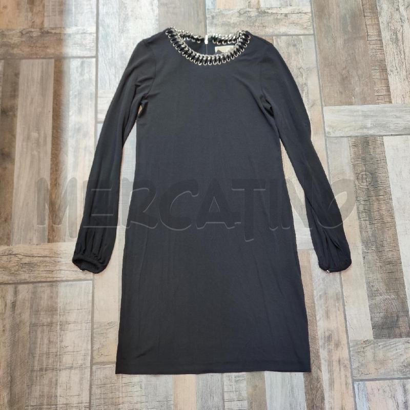 VESTITO DONNA MICHAEL KORS NERO CATENA BORDINO VELLUTO  | Mercatino dell'Usato Settimo torinese 1