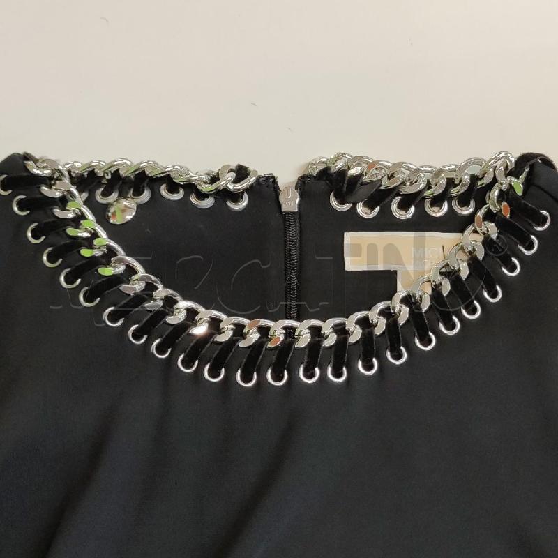 VESTITO DONNA MICHAEL KORS NERO CATENA BORDINO VELLUTO  | Mercatino dell'Usato Settimo torinese 3