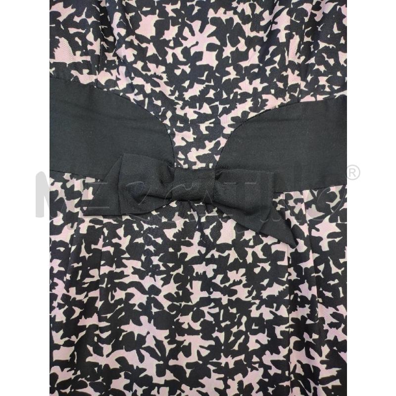 VESTITO DONNA MILLY NEW YORK SETA ROSA FIORI NERI | Mercatino dell'Usato Settimo torinese 3