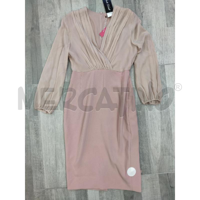 VESTITO DONNA MISTO SETA SMARCH. ROSA NUOVO  | Mercatino dell'Usato Settimo torinese 1