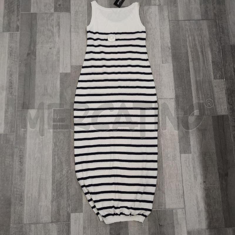 VESTITO DONNA MOSCHINO CHEAP AND CHIC BIANCO RIGHE BLU | Mercatino dell'Usato Settimo torinese 2