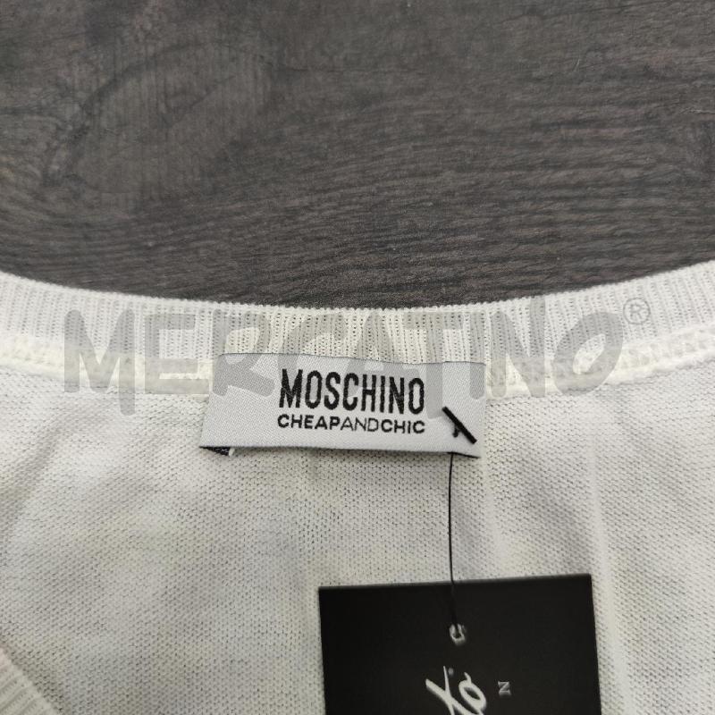 VESTITO DONNA MOSCHINO CHEAP AND CHIC BIANCO RIGHE BLU | Mercatino dell'Usato Settimo torinese 3