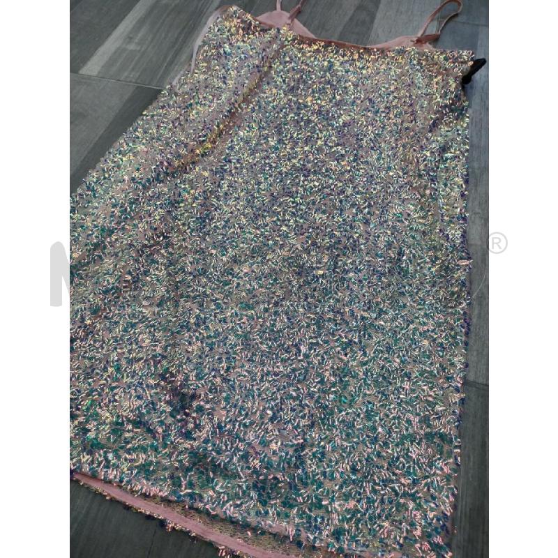 VESTITO DONNA NAF NAF PAILETTES SPALLINE ROSA | Mercatino dell'Usato Settimo torinese 2