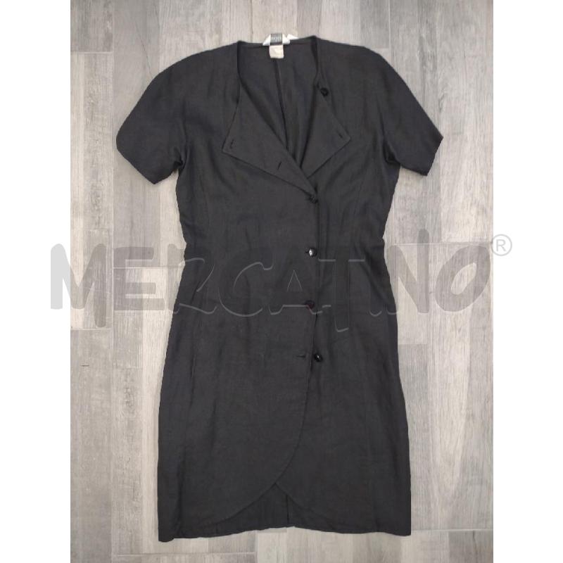 VESTITO DONNA NERO LINO MAXMARA DOPPIOPETTO  | Mercatino dell'Usato Settimo torinese 1