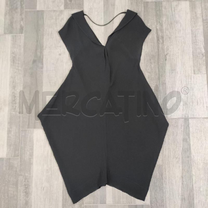 VESTITO DONNA NERO MISTO SETA SMANIC | Mercatino dell'Usato Settimo torinese 1