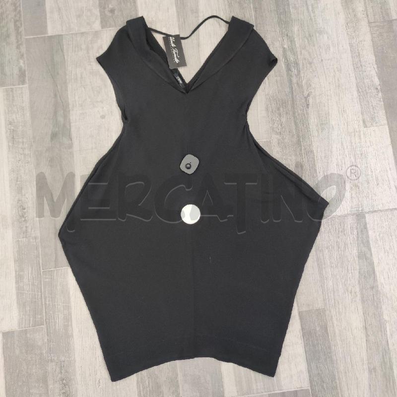 VESTITO DONNA NERO MISTO SETA SMANIC | Mercatino dell'Usato Settimo torinese 2