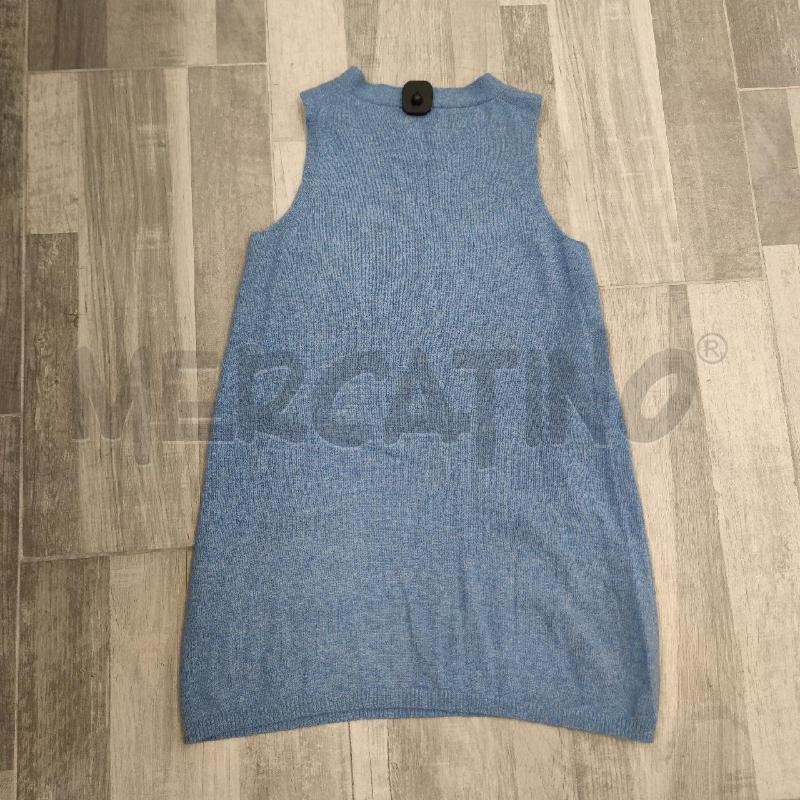 VESTITO DONNA ONE CASHMERE FORTE DEI MARMI SMANICATO AZZURRO | Mercatino dell'Usato Settimo torinese 2