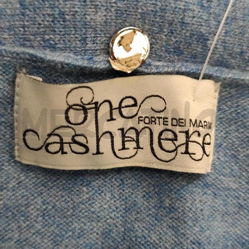 VESTITO DONNA ONE CASHMERE FORTE DEI MARMI SMANICATO AZZURRO | Mercatino dell'Usato Settimo torinese 3